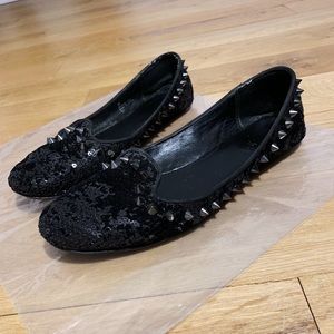 [Ash] Super Comfy Studded Black ash flat!